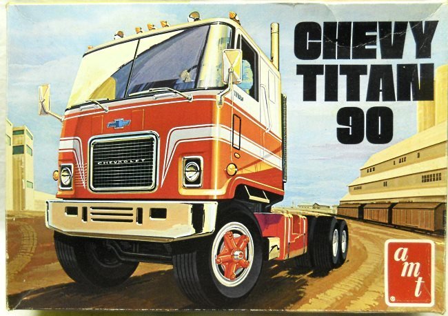 AMT 1/25 Chevy Titan 90 Semi Tractor Truck, T509 plastic model kit